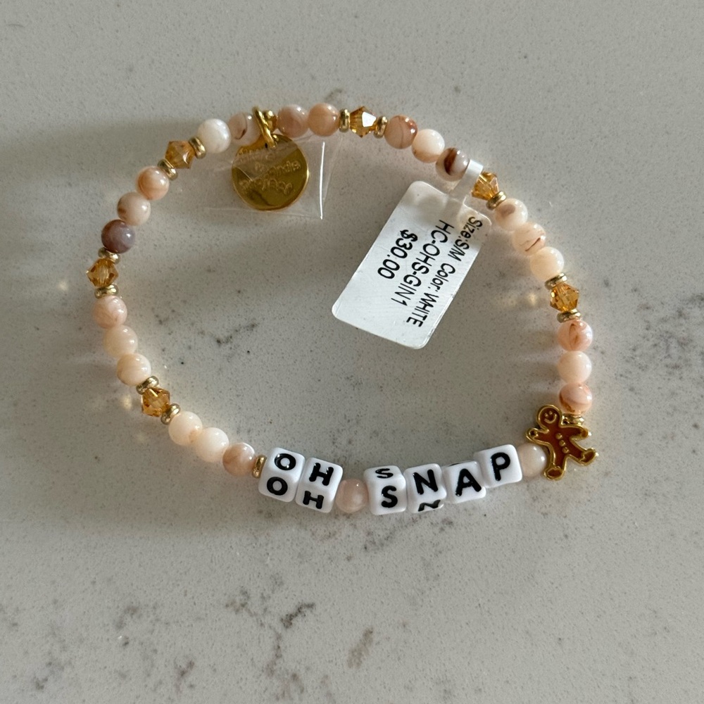 Little Words Project "OH SNAP" Holiday Bracelet